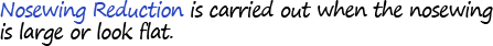 Nosewing Reduction is carried out when the nosewing is large or look flat.